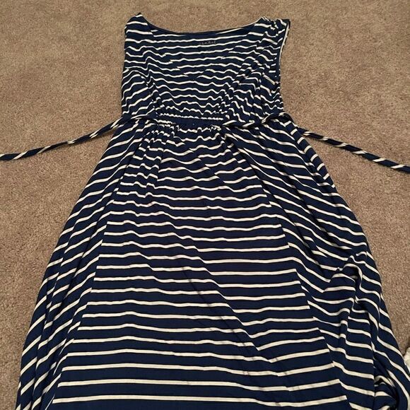 COPY - Isabel Materntiy Dress blue w white stripe… - Picture 1 of 3